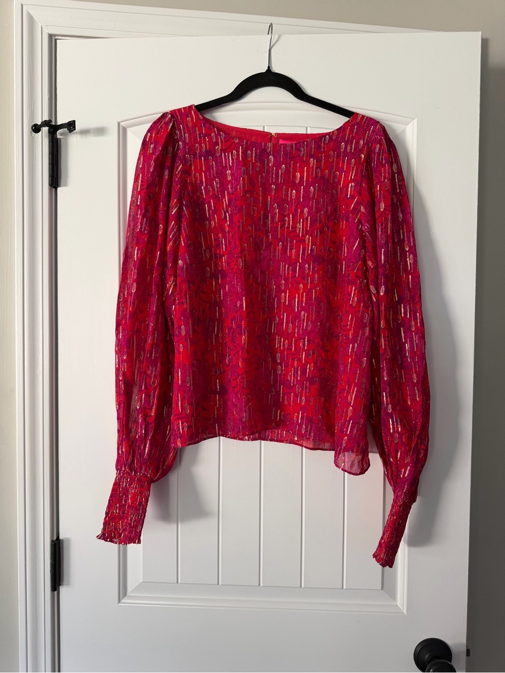 NWT Lilly Pulitzer Alfreda Long Sleeve Top in size 14 - original retail $178